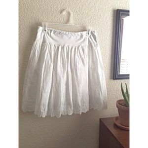 White Circle(ish) Skirt