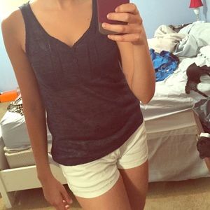 V-neck navy tank from Spain