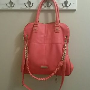 Like new Steve Madden convertible tote (coral)