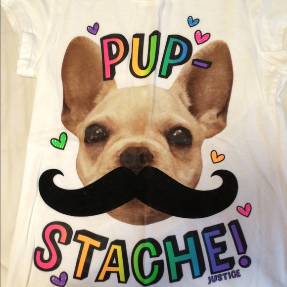 "Pup Stache" t-shirt!