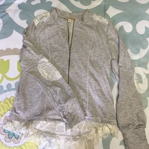 Franchescas lacy zip up