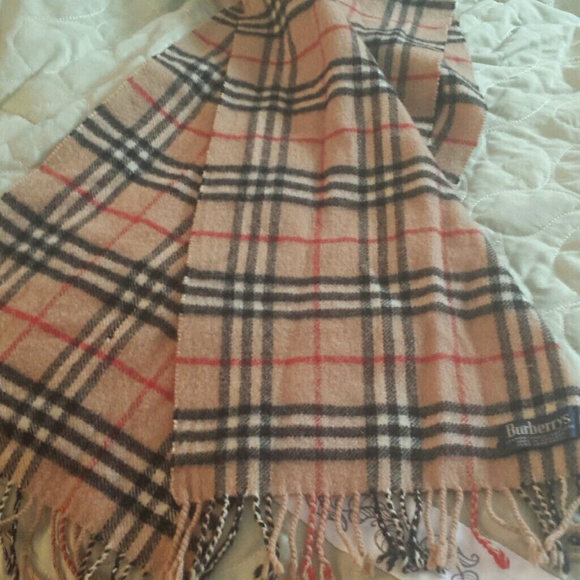 Burberrys scarf.