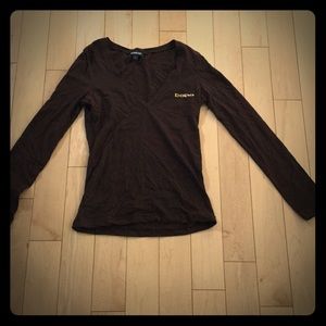 Brown BEBE long sleeve top