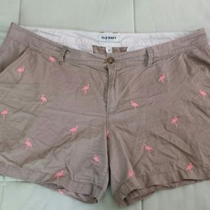 Old Navy flamingo shorts