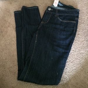 dark blue denim jeans