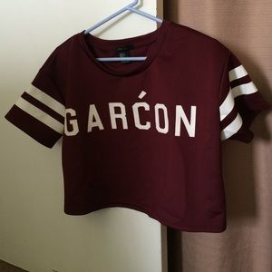 Forever 21 Garćon crop top