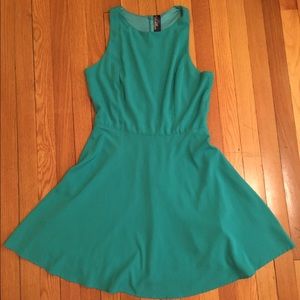 Francesca's Teal Swing Dress