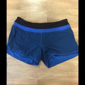 Blue Lululemon shorts