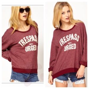 Wildfox 'Trespass Sweetly Urged' Sweatshirt