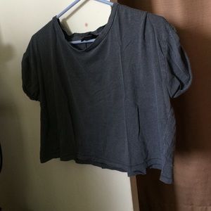grey crop top