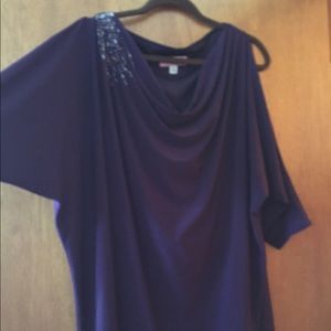Eliza J eggplant dress, worn once, size 14W