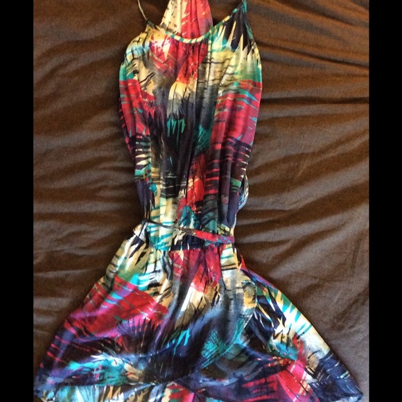 Hang Ten palm print dress size Small