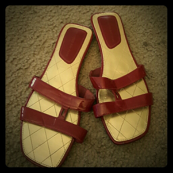 Red flat Sandals