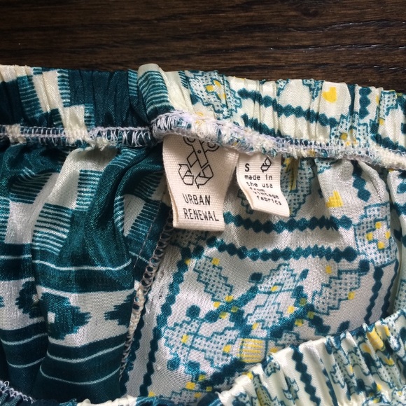 UO Urban Renewal "Sari Shorty" Shorts Green - Picture 2 of 4