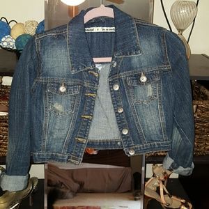 Super Cute Crop Top Jean Jacket