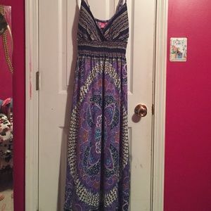 Purple Paisley maxi dress