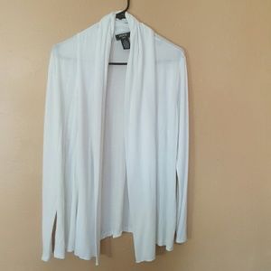 White cardigan