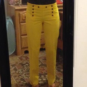 yellow sailor pants