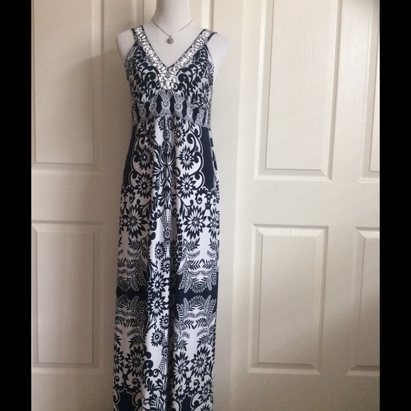 Style & Co. Dresses & Skirts - Blue & White Maxi Dress
