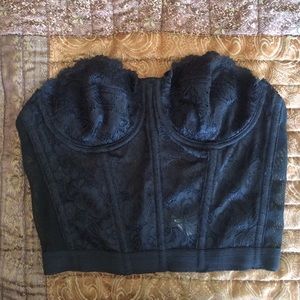 Nasty Gal Black Lace Bustier