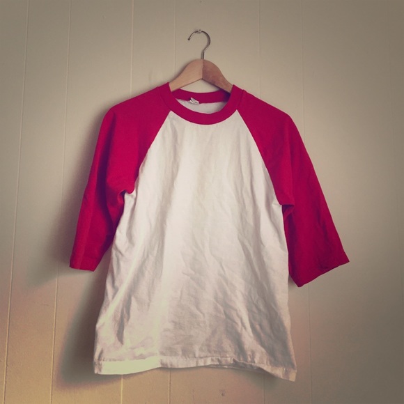 Red Baseball Tee