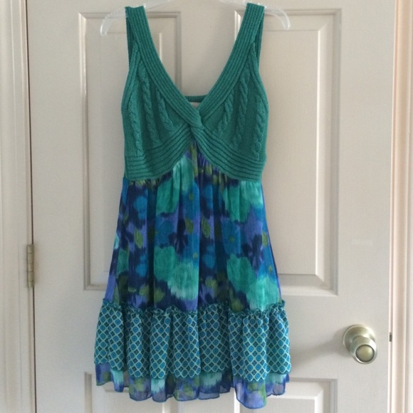 Teal sun dress