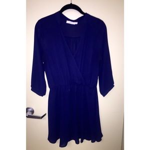 Lush Navy Blue Wrap Dress from Nordstrom's
