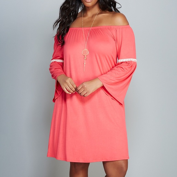 Dresses & Skirts - Coral Bell Sleeve Peasant Dress 3X New