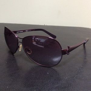 Tory Burch purple aviator sunglasses