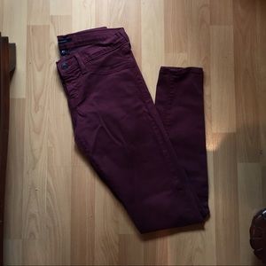 Burgundy Jeans