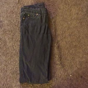 Washed up black jeans