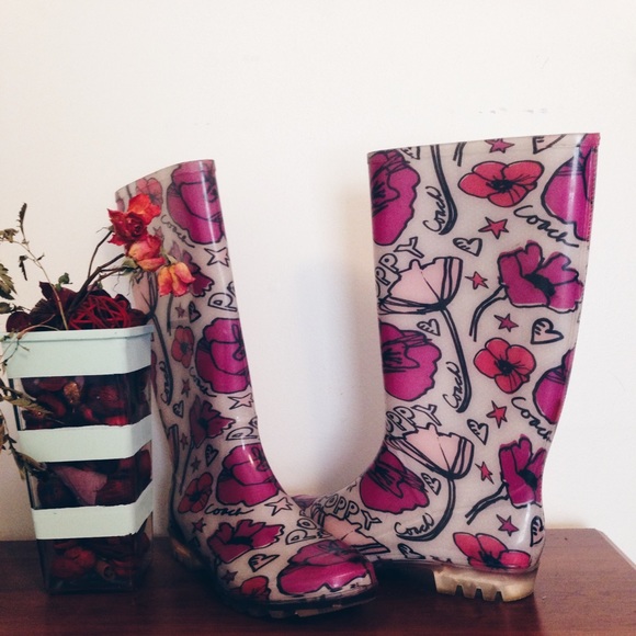 Coach Shoes Host Pick Poppy Rain Boots Poshmark