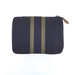 Hermes canvas zip wallet