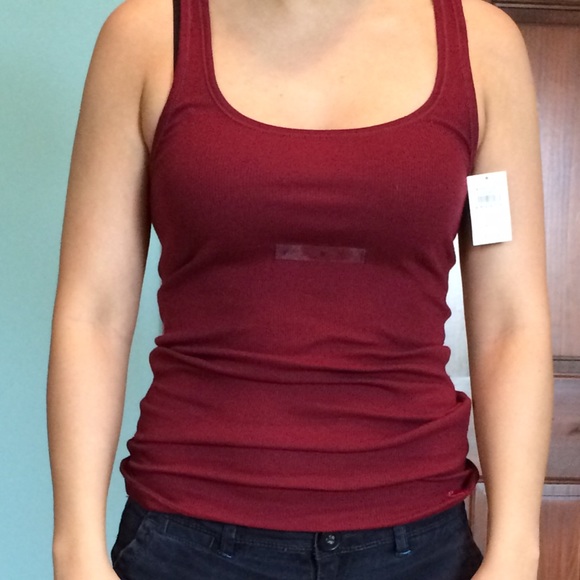 A red tank top