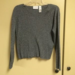 100% Cotton Sweater Herringbone Inspired Small