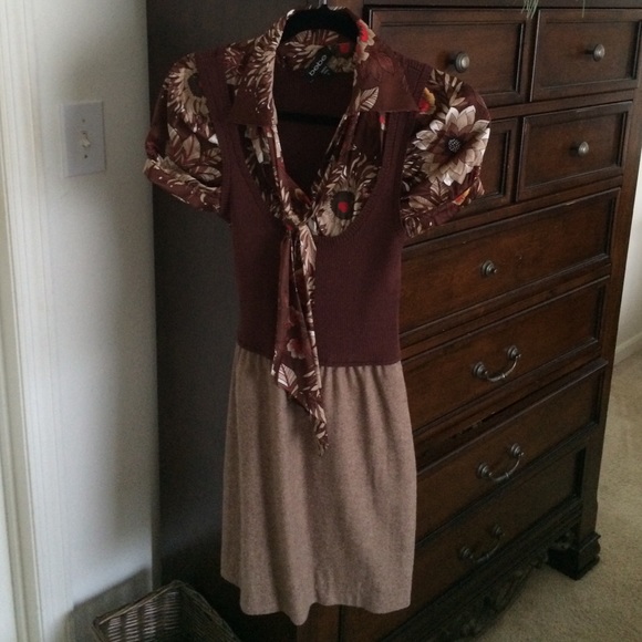 Brown Bebe dress size small