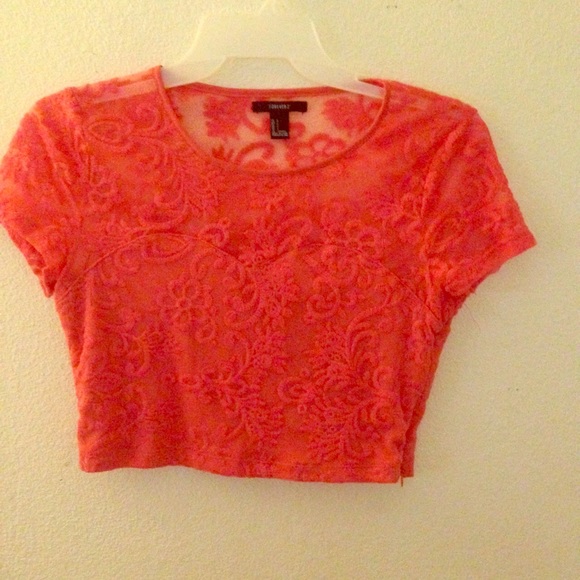 Forever 21 Coral crop top
