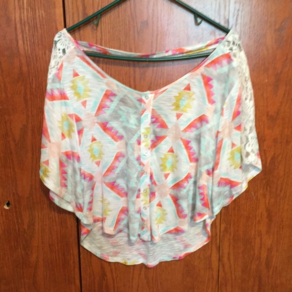 Tribal print top