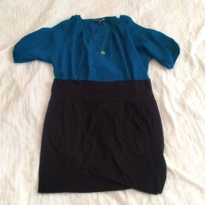 Express Cut Out Sleeve Dress Shirt