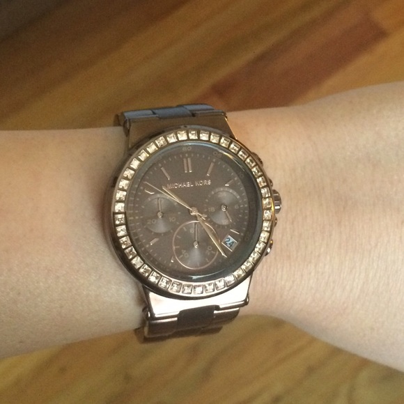 MK Chocolate Brown Dylan Watch - Picture 2 of 4