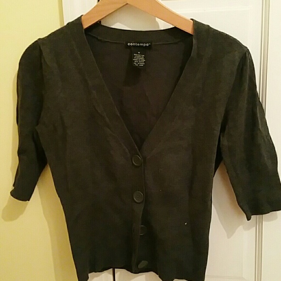 Heather gray cardigan
