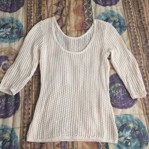 Off-white Eyelet Sweater