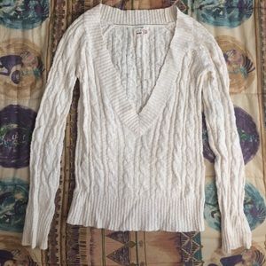 Off White Chunky Knit Sweater
