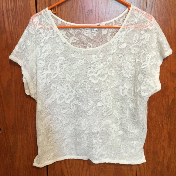 White lace top