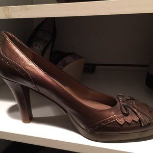 New copper heels with tassels.  Nice with slacks.