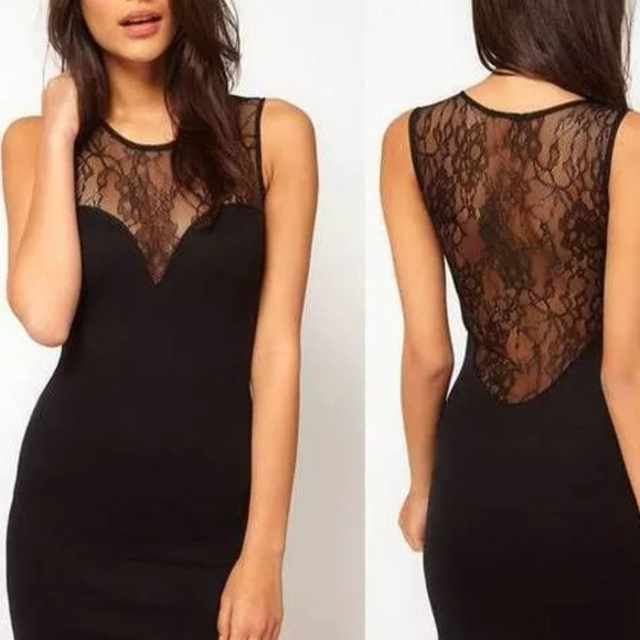 Dresses & Skirts - Blk lace dress