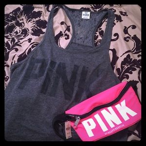 💟'PINK' Victoria's Secret Tank w/ fanny pack💟