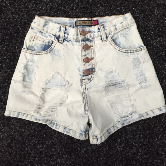 High Waisted Denim Shorts