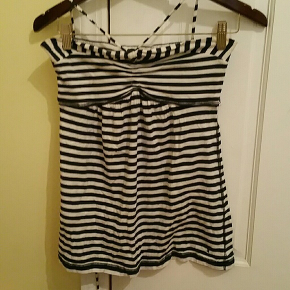 American Eagle striped halter top