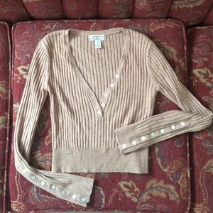 Beige Crop Sweater